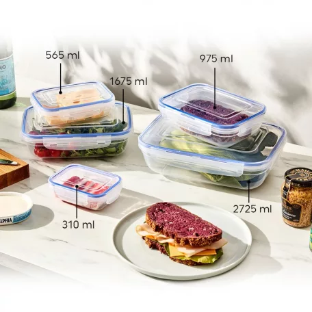 Ételtároló  Szögletes Patentzáras 2725 ML - 30415