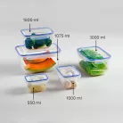 Ételtároló Szögletes Patentzáras 550 ML - 30121
