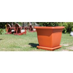 Serinova Virágláda+Alátét 40x40x36 cm Villa 