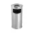 Rozsdamentes acél hamutartós szemetes 60 cm