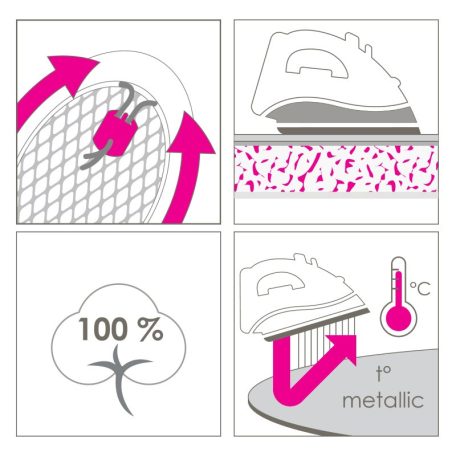 Vasalóállvány Huzat Premium Metallic 110X30 Cm Dc34F3M