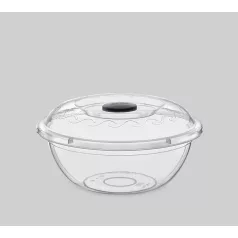 Átlátszó Tál+Tető 7,5 L Poly Time