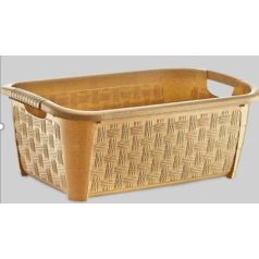 Ruháskosár Rattan Hatású 20 L Poly Time E-296