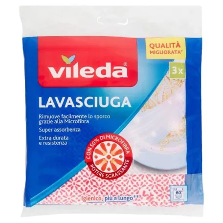 Vileda Mikroszálas Mosogatókendő 3 db 34x34 cm