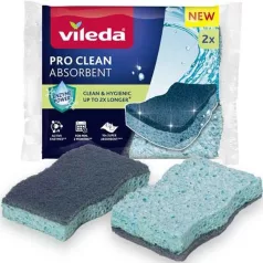 Vileda Pro Clean Viszkóz Mosogatószivacs 2 Db