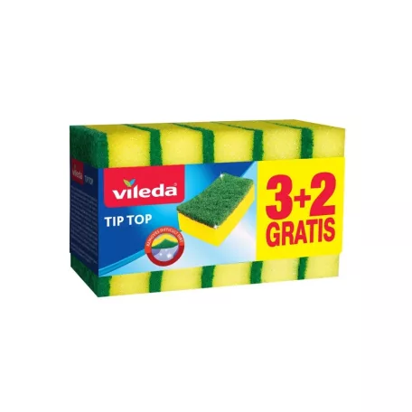 Vileda Tip-Top Mosogatószivacs 3+2 Db