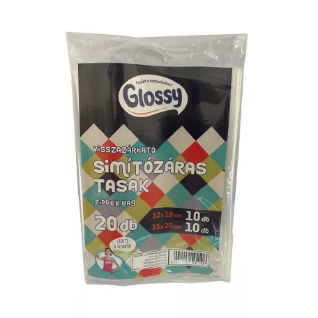 Glossy Simítózáras Tasak 20Db