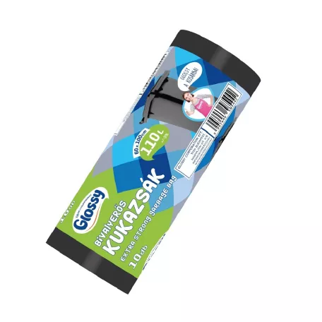 Bivaly Erős Kukazsák 110 L Glossy 10 Db-os