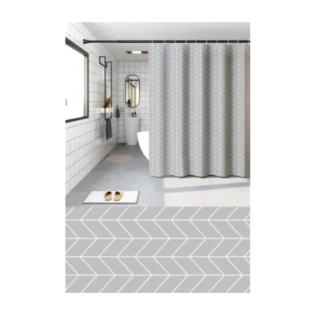 Peva Zuhanyfüggöny Chevron 240 x 200 cm