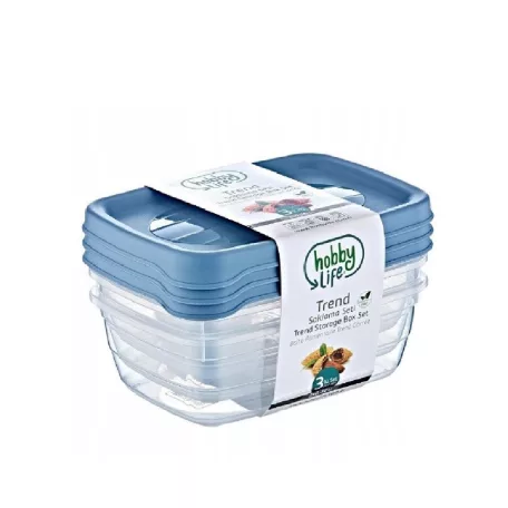 Ételtartó Doboz Szett 3x1,2 l Trend 02 1016 