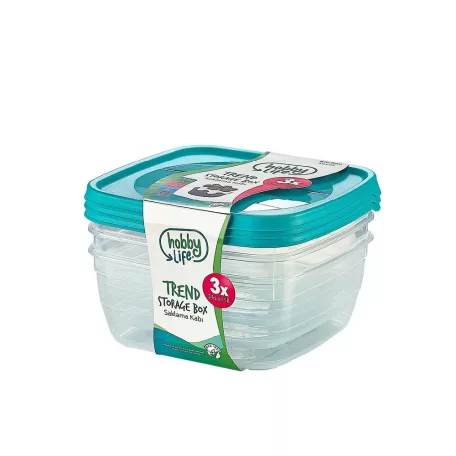Ételtartó Doboz Szett 3x0,9 l Trend 02 1039 