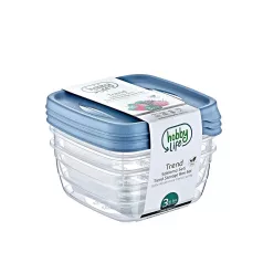 Ételtartó Doboz Szett 3x1,5 l Square Trend 02 1040 