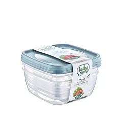 Ételtartó Doboz Szett 3x2,5 l Square Trend 02 1041