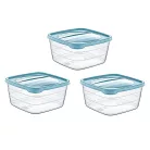 Ételtartó Doboz Szett 3x2,5 l Square Trend 02 1041