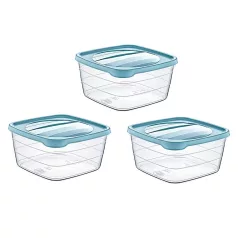 Ételtartó Doboz Szett 3x2,5 l Square Trend 02 1041