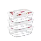 Ételtartó Doboz Szett 3x2 l Deco Trend 02 0908