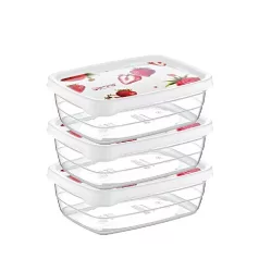 Ételtartó Doboz Szett 3x2 l Deco Trend 02 0908
