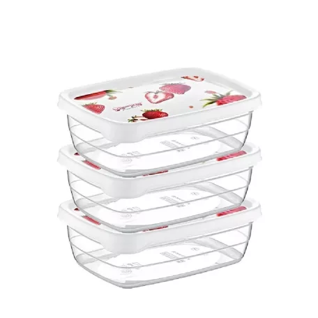 Ételtartó Doboz Szett 3x2 l Deco Trend 02 0908