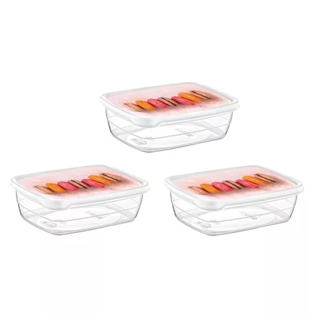 Ételtartó Doboz Szett 3x2 l Deco Trend 02 0908