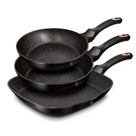 Berlinger Haus Serpenyő Szett 3 Részes BH-6156 Black Rose