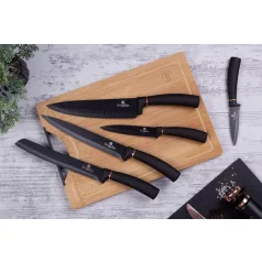   Berlinger Haus Késkészlet 6 részes Vágódeszkával BH-2550AN Black Rose 
