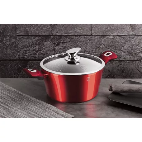 Berlinger Haus Lábas+Fedő 30 Cm BH-6192 Burgundy