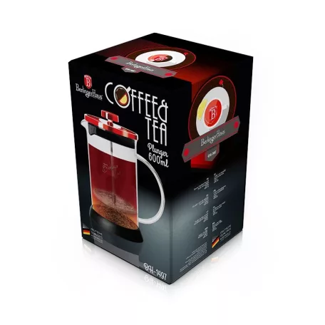 Berlinger Haus Dugattyús Kávéfőző 600 ml BH-1497 Burgundy
