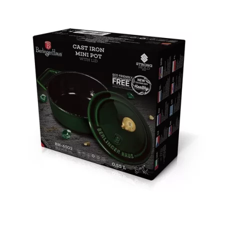 Berlinger Haus Öntöttvas Fazék Kínáló 12 Cm BH-6502 Emerald