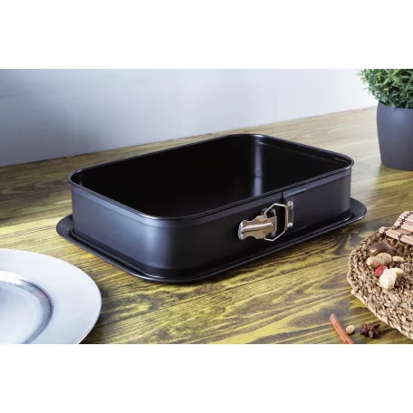 Berlinger Haus Szögletes Tortaforma 39 Cm Royal Black