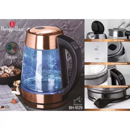 Berlinger Haus Elektromos Vízforraló 1,7 L BH-9129 Rose Gold