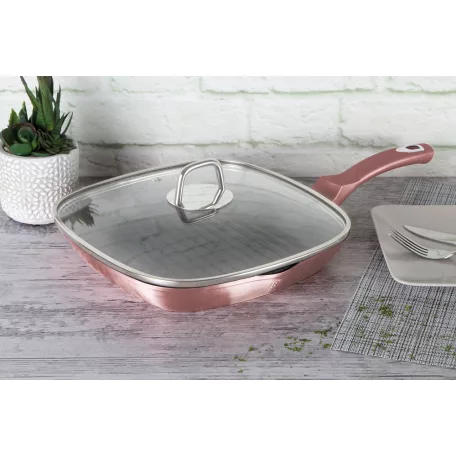 Berlinger Haus Grill Serpenyő+Fedő 28 Cm BH-6028 I-Rose