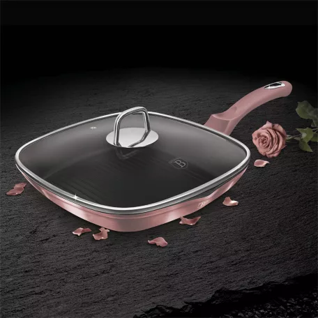 Berlinger Haus Grill Serpenyő+Fedő 28 Cm BH-6028 I-Rose