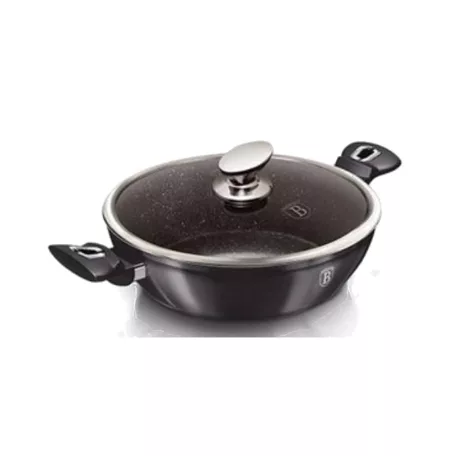 Berlinger Haus Alacsony lábas fedővel 28 cm BH-6898 Carbon Pro