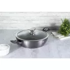 Berlinger Haus Alacsony lábas fedővel 28 cm BH-6898 Carbon Pro