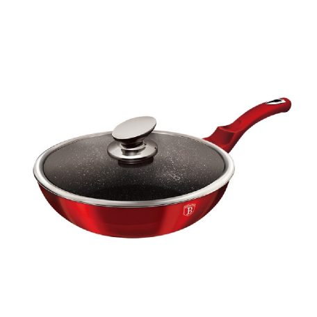 Berlinger Haus Wok+Fedő 28 cm BH-1265N Burgundy