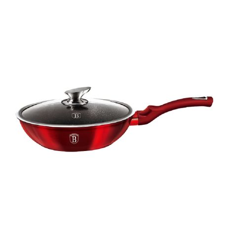 Berlinger Haus Wok+Fedő 28 cm BH-1265N Burgundy