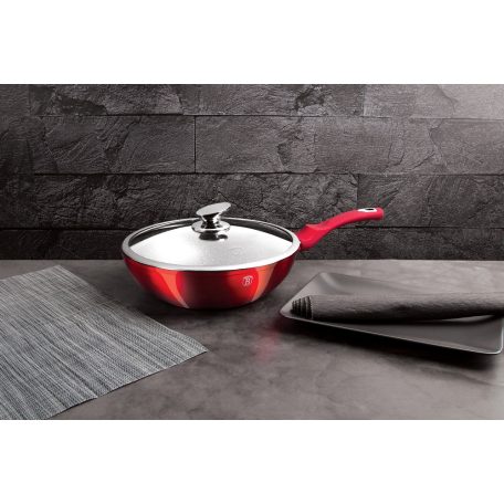 Berlinger Haus Wok+Fedő 28 cm BH-1265N Burgundy