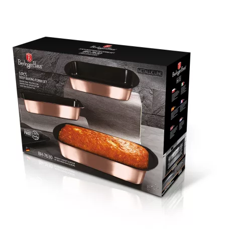 Berlinger Haus Sütőforma Készlet 3 Részes BH-7630 Rose Gold