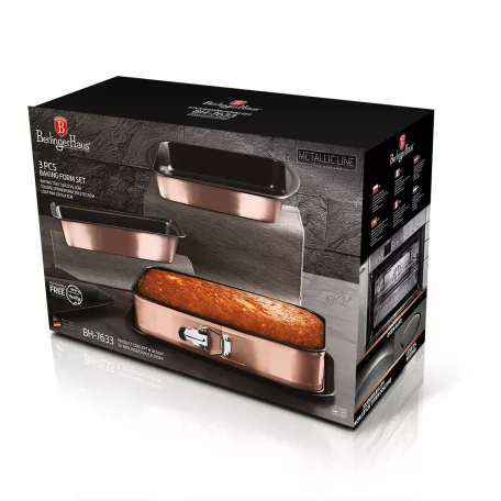 Berlinger Haus Sütőforma Készlet 3 Részes BH-7633 Rose Gold