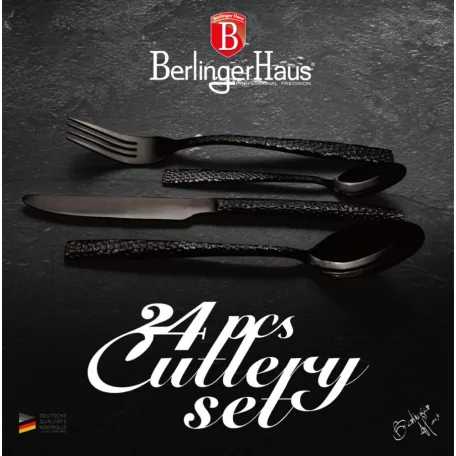 Berlinger Haus Evőeszköz Készlet 24 Db-os BH-2618NA Mirror Black