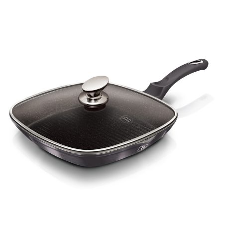 Berlinger Haus Grill Serpenyő Fedővel 28 cm BH-6909 Carbon Pro