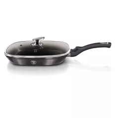   Berlinger Haus Grill Serpenyő Fedővel 28 cm BH-6909 Carbon Pro