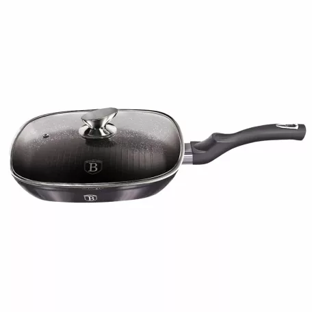 Berlinger Haus Grill Serpenyő Fedővel 28 cm BH-6909 Carbon Pro