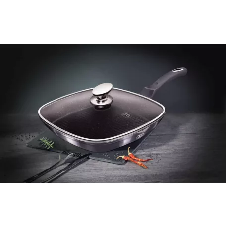 Berlinger Haus Grill Serpenyő Fedővel 28 cm BH-6909 Carbon Pro