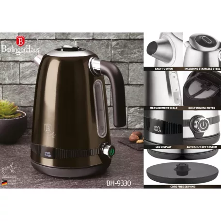 Berlinger Haus Elektromos Vízforraló 1,7 L BH-9330 Shiny Black