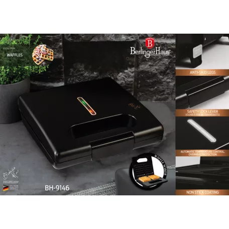 Berlinger Haus Gofrisütő BH-9146 Black Rose