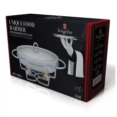   Berlinger Haus Melegentartó Ovális 3 L BH-1382 Black Silver 