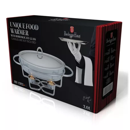 Berlinger Haus Melegentartó Ovális 3 L BH-1382 Black Silver 