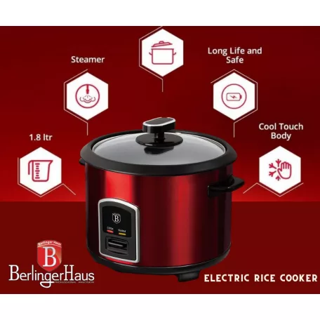 Berlinger Haus Elektromos Rizsfőző BH-9275 Burgundy