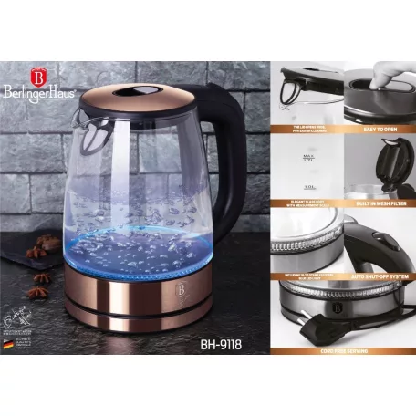 Berlinger Haus Elektromos Vízforraló 1,7 L BH-9118 Rose Gold